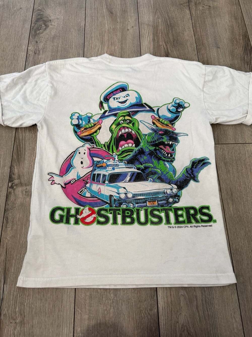 abercrombie kids Ghostbusters Long Sleeve Graphic T-Shirt White Size 13/14